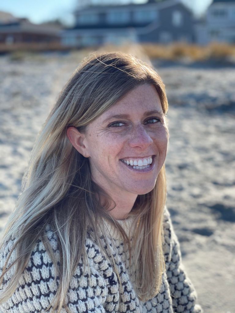 photo of Beck Dorey-Stein at the beach taken by Charlotte Hastings